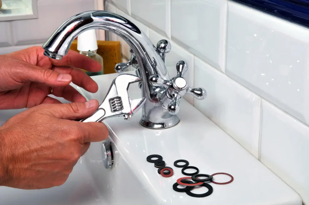 Bathroom faucet repair and fixture replacement by Pensacola Plumbing Pros